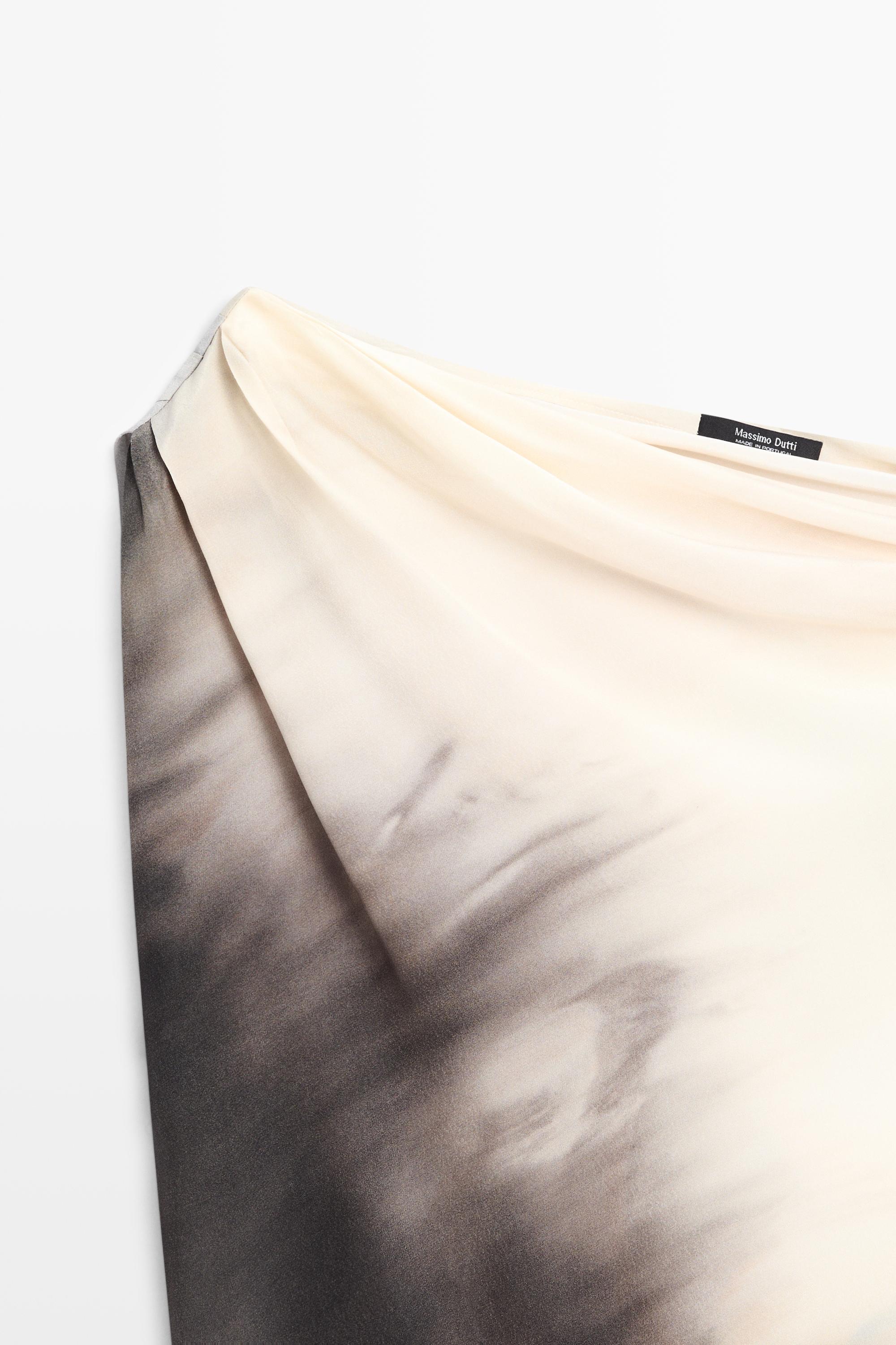 Top asymétrique drap